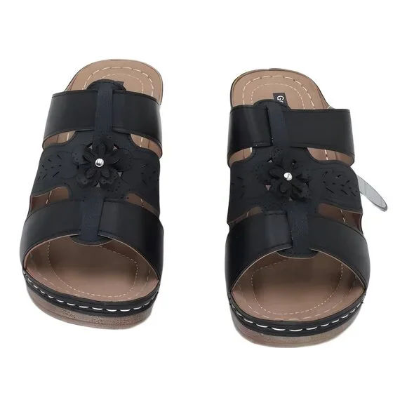 Gabbie Women's Rosette Flower Comfort Sandals 7M - Picture 5 of 6